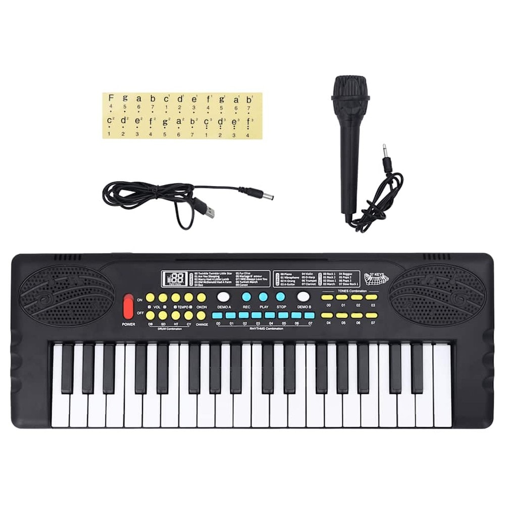 Keyboard til børn med 37 tangenter og mikrofon / Børneklaver / Elektronisk keyboard