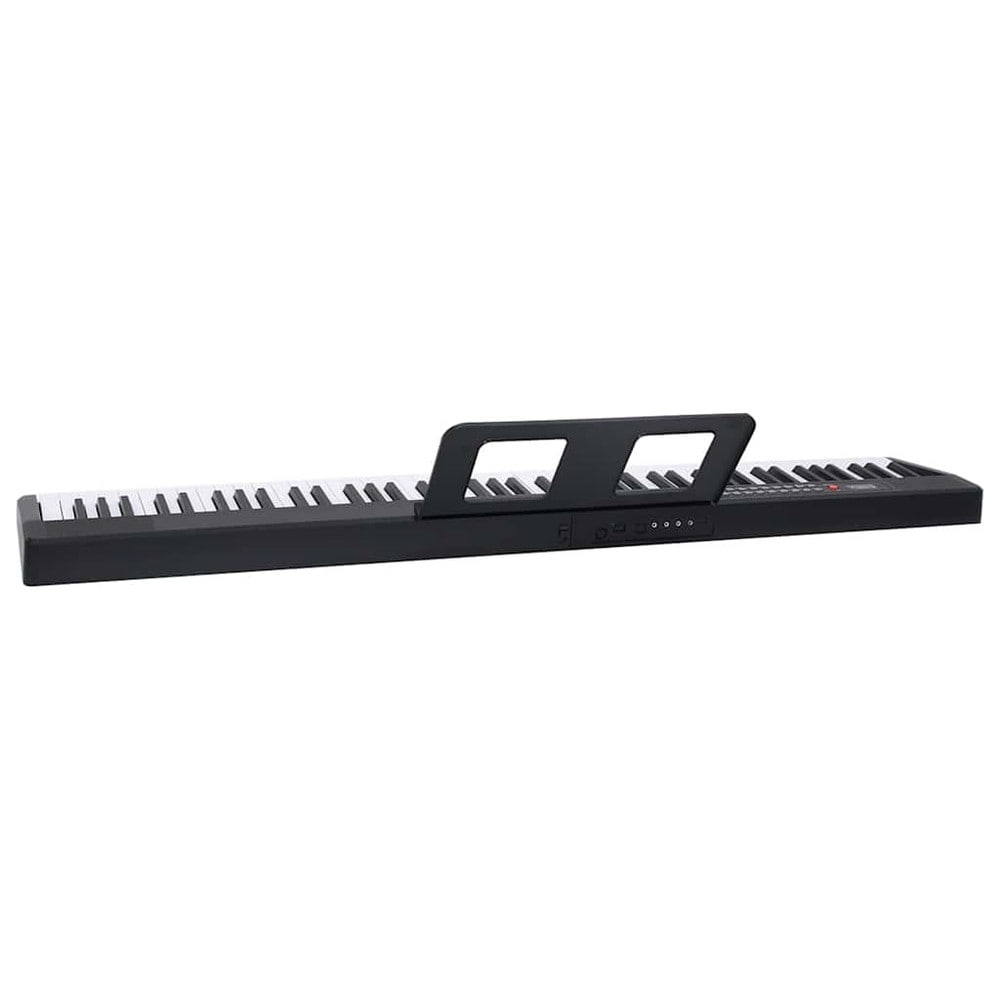Sammenklappeligt keyboard med 88 tangenter og nodestativ / Bærbart elektrisk klaver / Sammenklappeligt keyboard