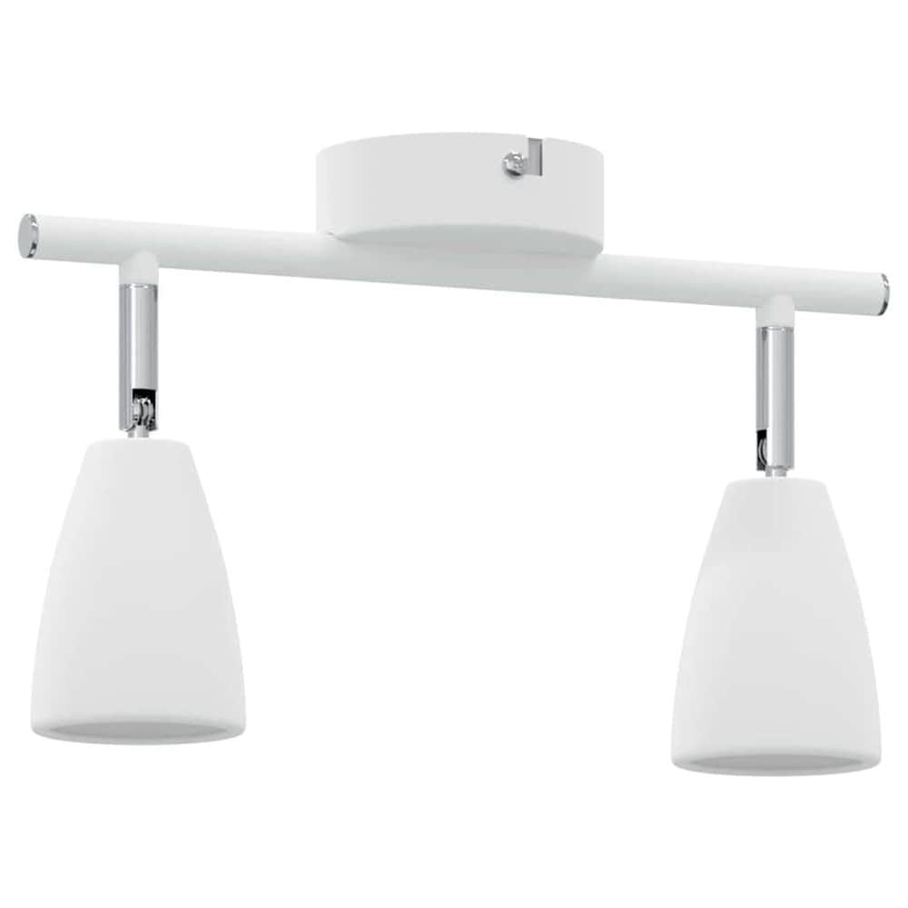 Loftspot med drejelige spotlamper – Hvid / Justerbar loftlampe / To-armet spotlampe