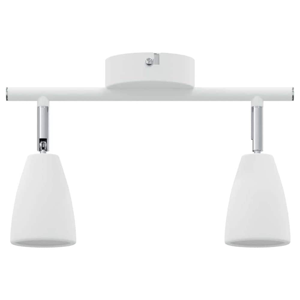 Loftspot med drejelige spotlamper – Hvid / Justerbar loftlampe / To-armet spotlampe
