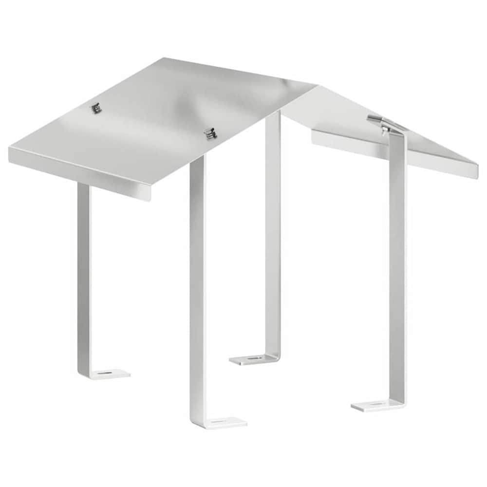 Skorstenshætte 40×40×37,5 cm / skorstensbeskyttelse / hætte til udendørs pejs – Rustfrit stål