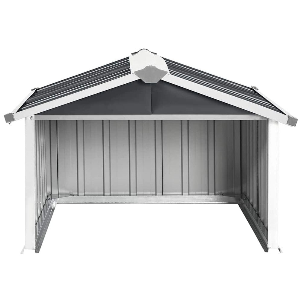 Garage til robotplæneklipper 92×97×63 cm / beskyttelse til plæneklipper i galvaniseret stål – Antracit
