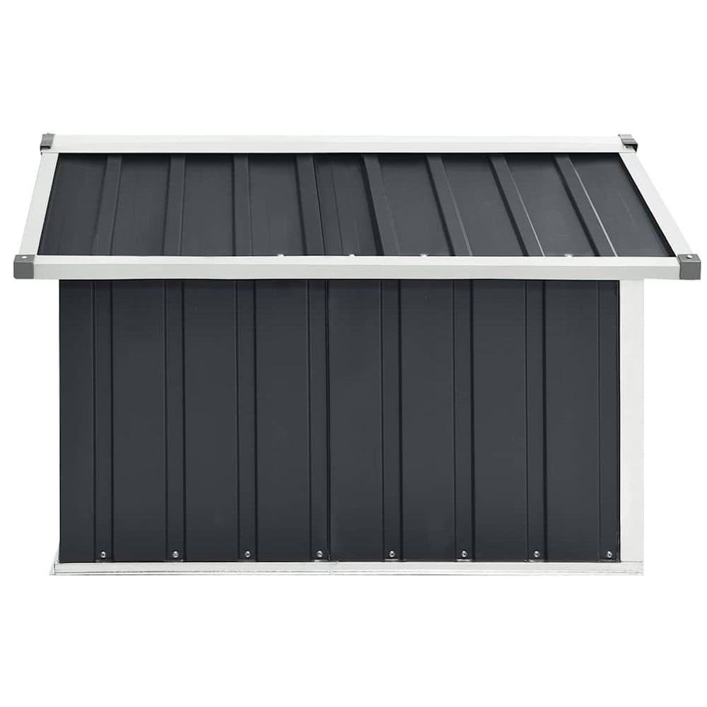 Garage til robotplæneklipper 92×97×63 cm / beskyttelse til plæneklipper i galvaniseret stål – Antracit