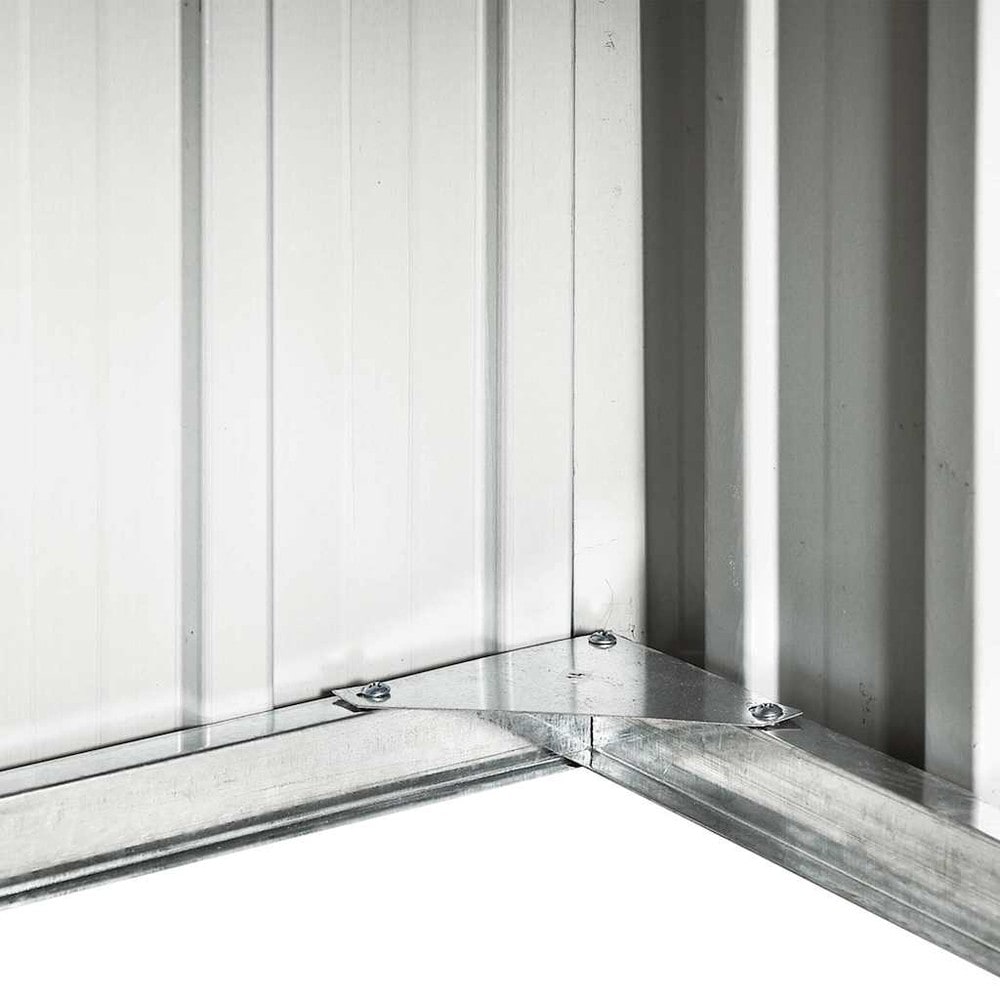 Garage til robotplæneklipper 92×97×63 cm / beskyttelse til plæneklipper i galvaniseret stål – Brun