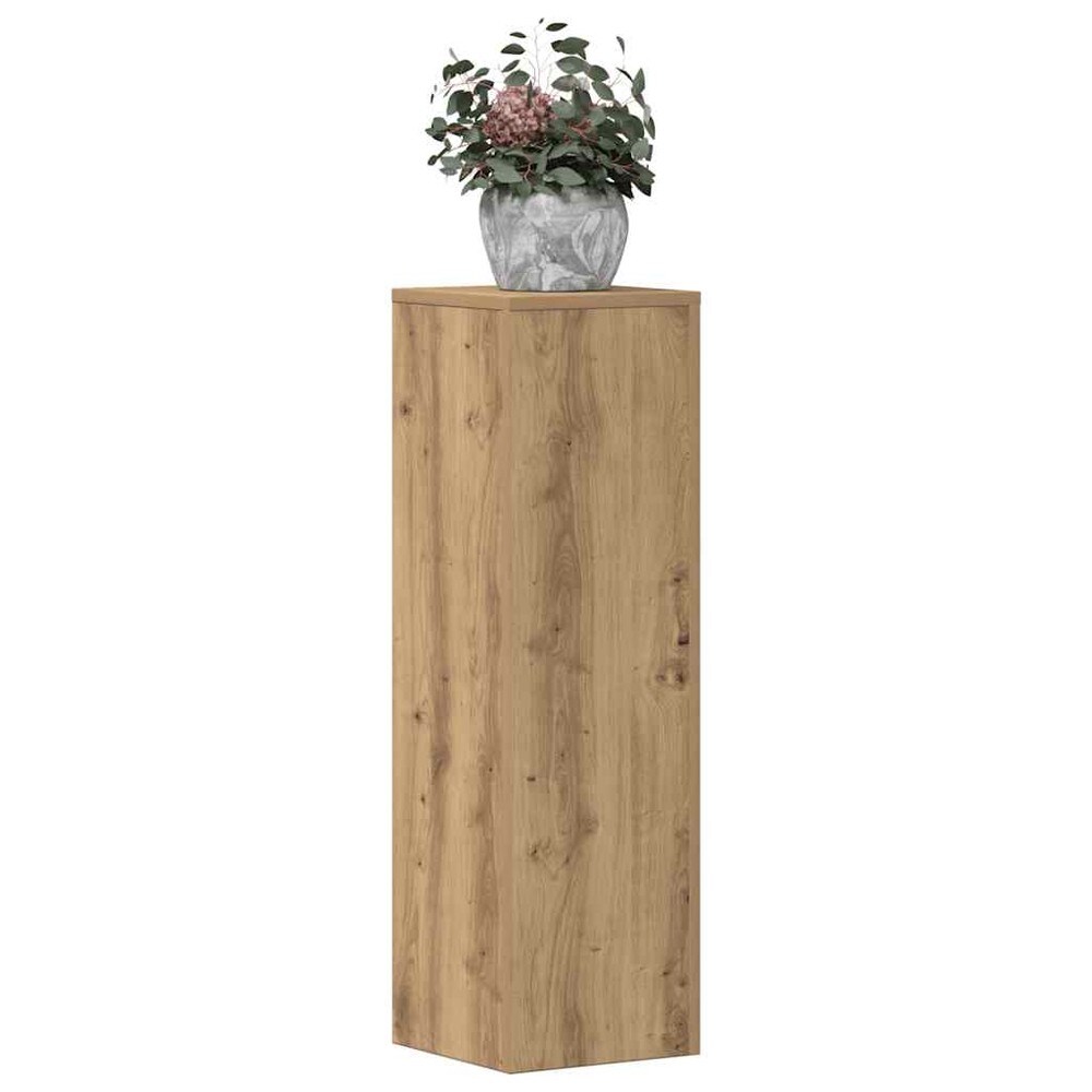 Blomstersøjler, 2-pak, 25x25x80 cm – Artisan-eg / Plantesøjler / Piedestaler til krukker