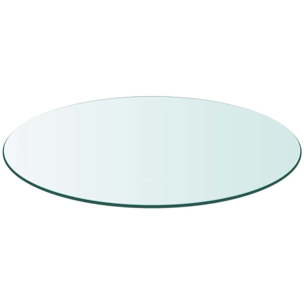 Rund bordplade i hærdet glas Ø70 cm / glasplade til spisebord, sofabord og havebord