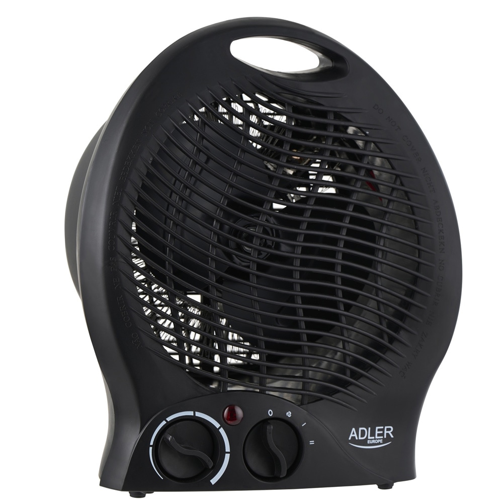 Adler varmeblæser 2000 W / Bærbar varmeblæser med termostat / Elektrisk ekstravarmelegeme