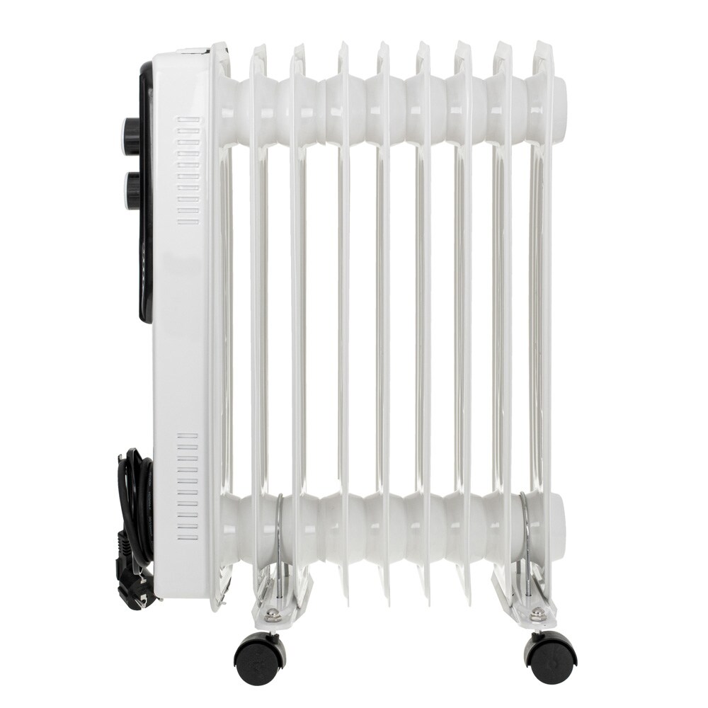 Adler olievarmeelement 2000 W / Oliefyldt radiator med termostat / Flytbart varmeelement