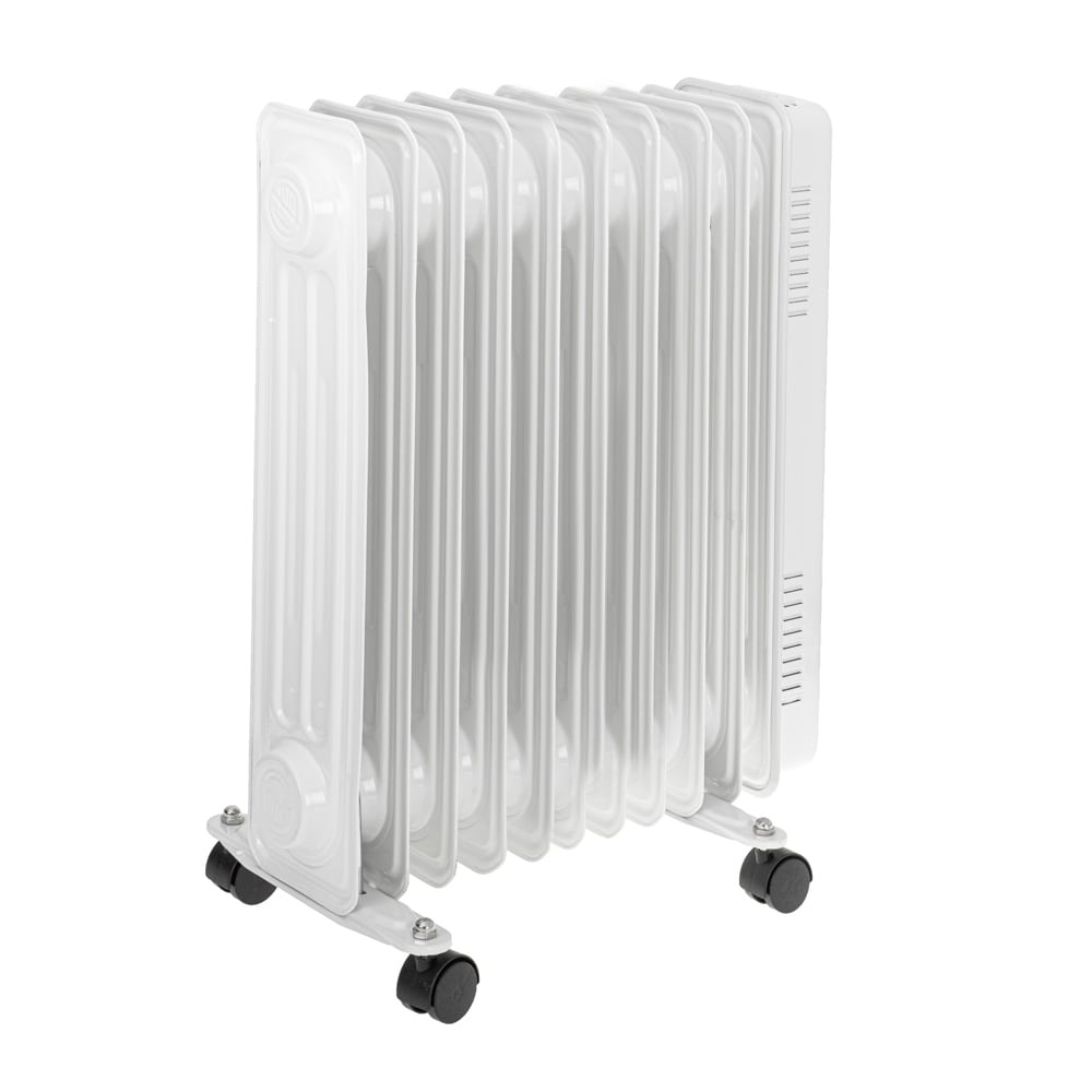 Adler olievarmeelement 2000 W / Oliefyldt radiator med termostat / Flytbart varmeelement