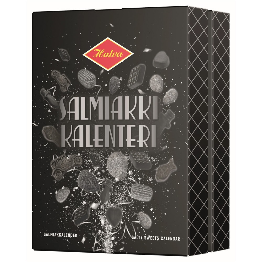 Halva Salmiakkikalendri Slikkalender / Salmiakkalender / Julekalender med saltlakrids