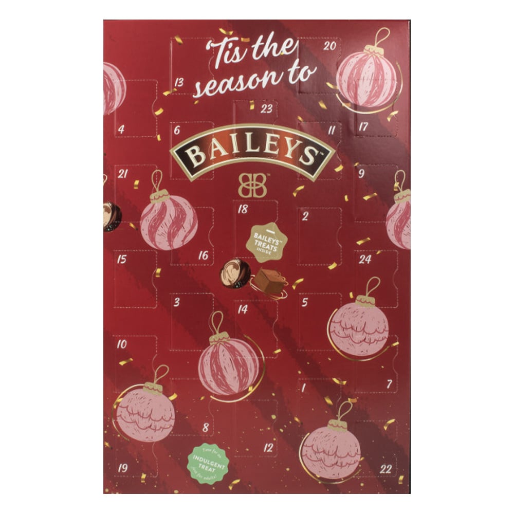 Baileys adventskalender, 262 g / Likørchokoladekalender / Julekalender med praliner og fudge