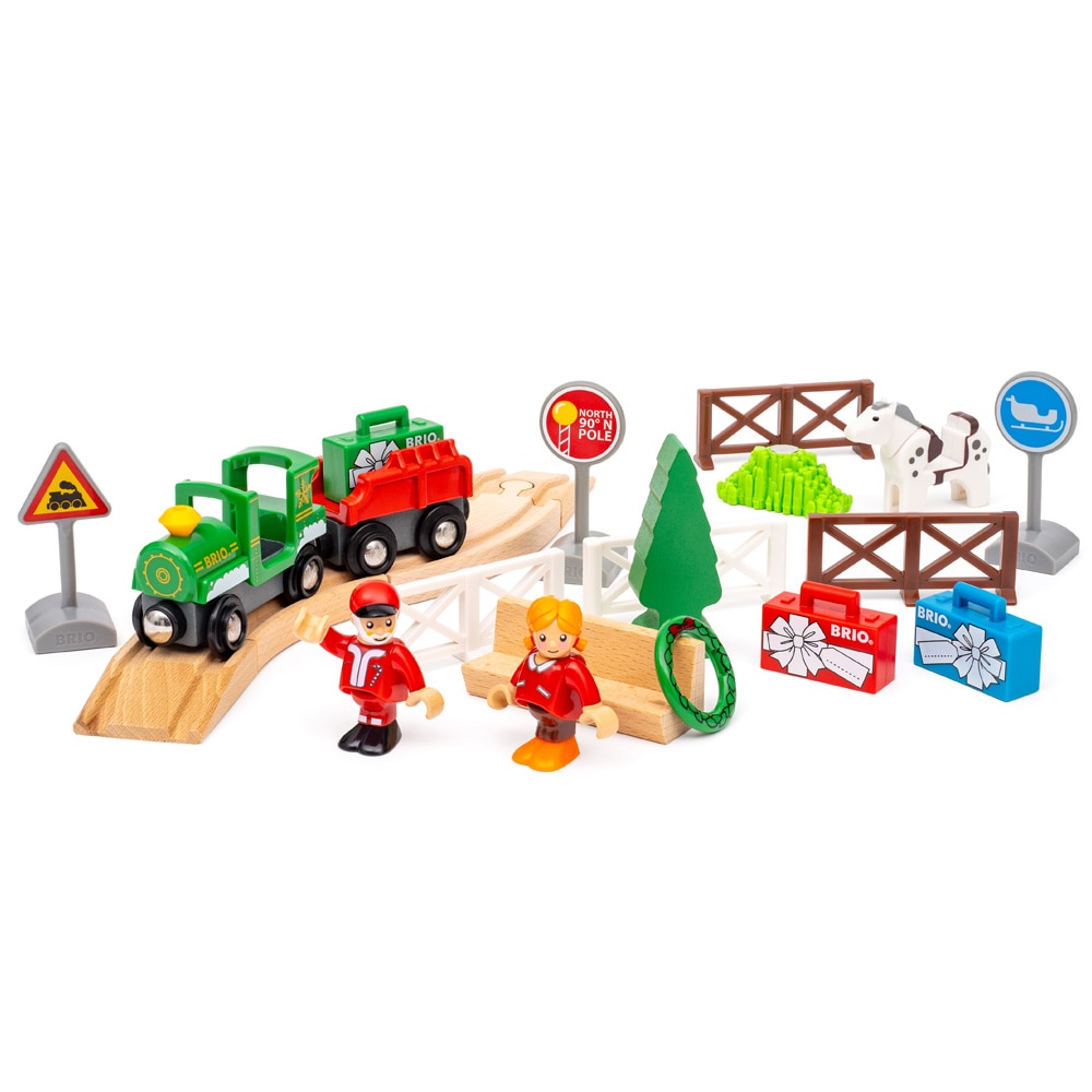 BRIO-julekalender 2026 / BRIO World-julekalender / Legetøjskalender med tog og figurer