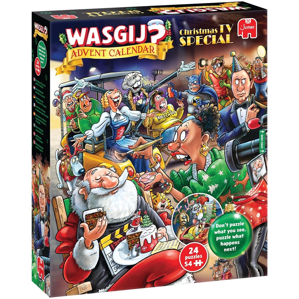 Wasgij Julekalender 2026 / Puslespilskalender / Julekalender med minipuslespil