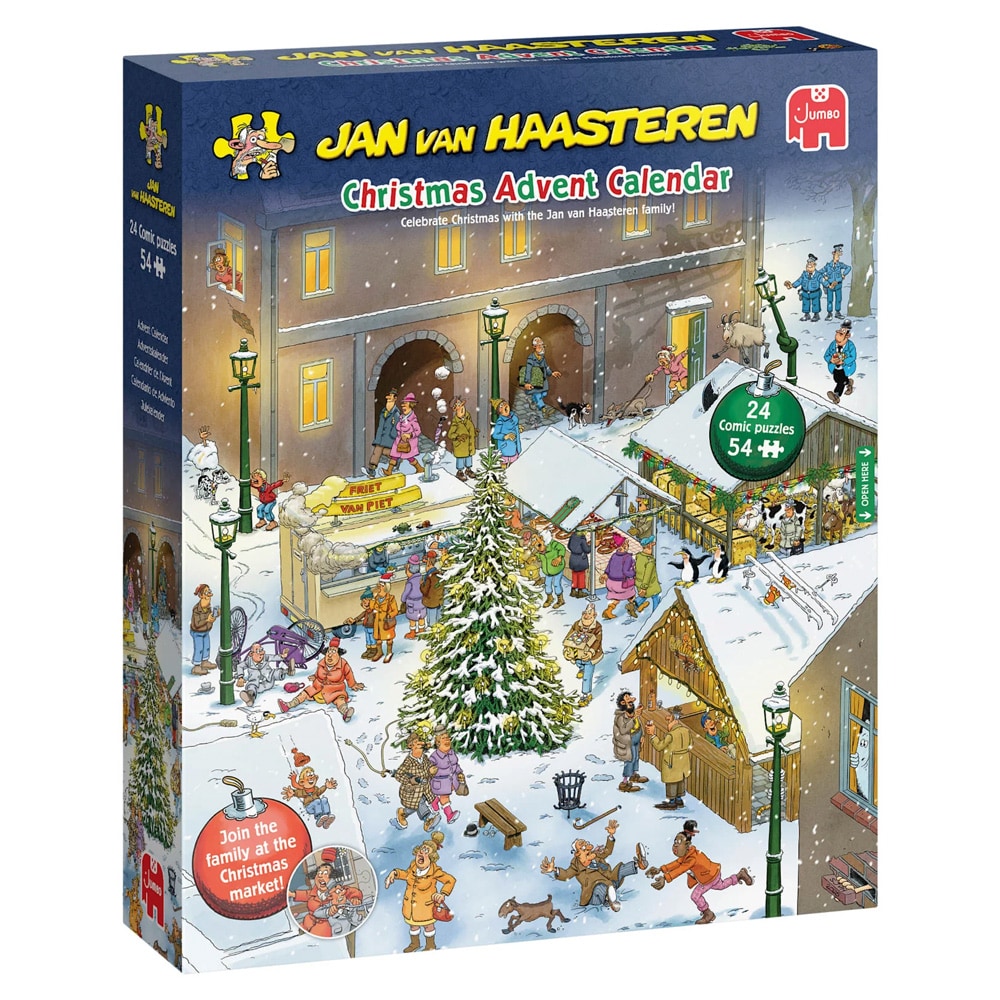 Jan van Haasteren Puslespil-julekalender 2026 / Puslespilskalender / Julekalender med puslespil