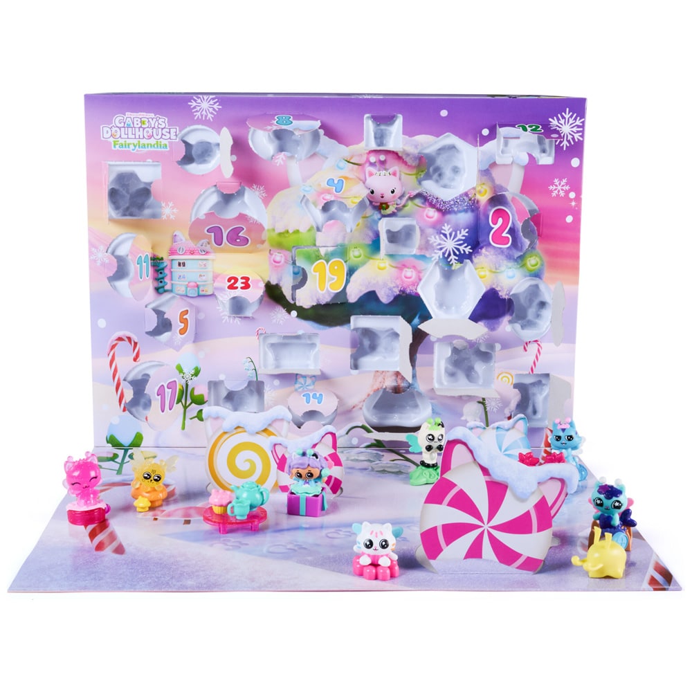 Gabbyn Dollhouse Fairies-julekalender 2026 / Julekalender med figurer / Legetøjskalender
