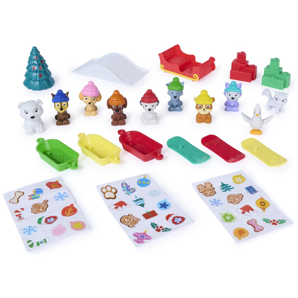 Paw Patrol-julekalender 2026 / Julekalender med figurer / Legetøjskalender til børn
