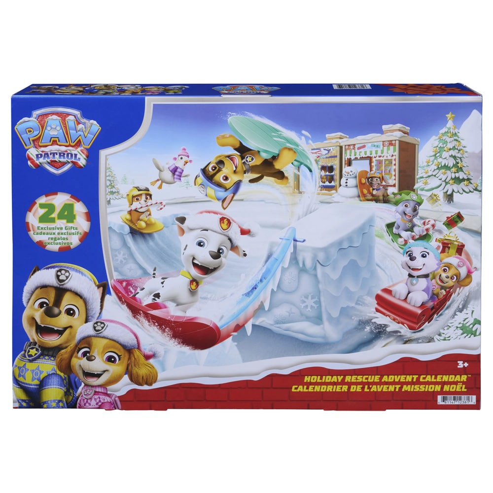 Paw Patrol-julekalender 2026 / Julekalender med figurer / Legetøjskalender til børn