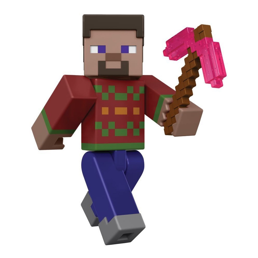 Minecraft-julekalender 2026 / Julekalender med figurer / Legetøjskalender med spiltilbehør