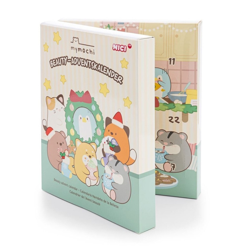 Mymochi-julekalender 2026 / Make-up-kalender til børn / Julekalender med kosmetik