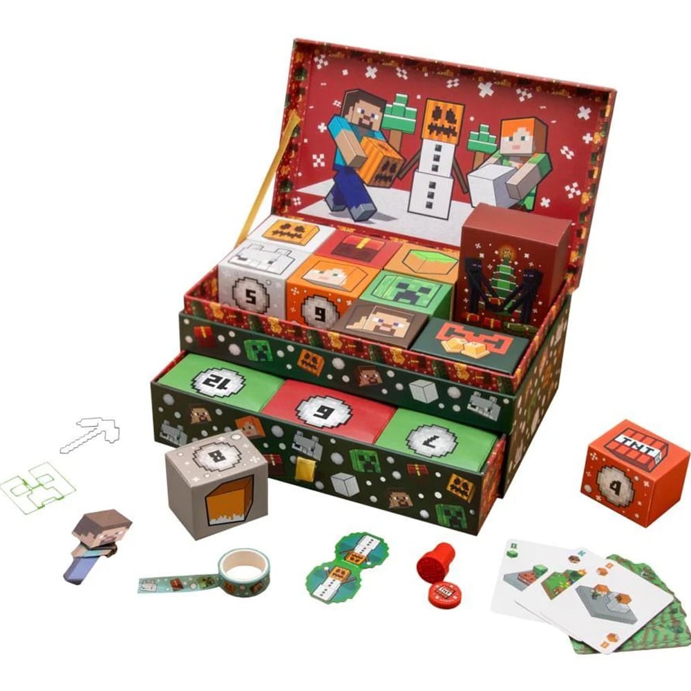 Minecraft Keepsake Box-julekalender / Minecraft-julekalender / Gavekalender med opbevaringsmulighed