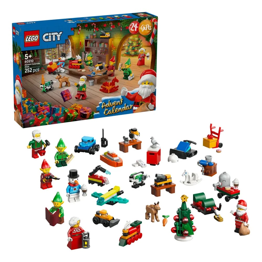 Lego Lego City-julekalender / LEGO-julekalender med byggesæt / Byggekalender med figurer