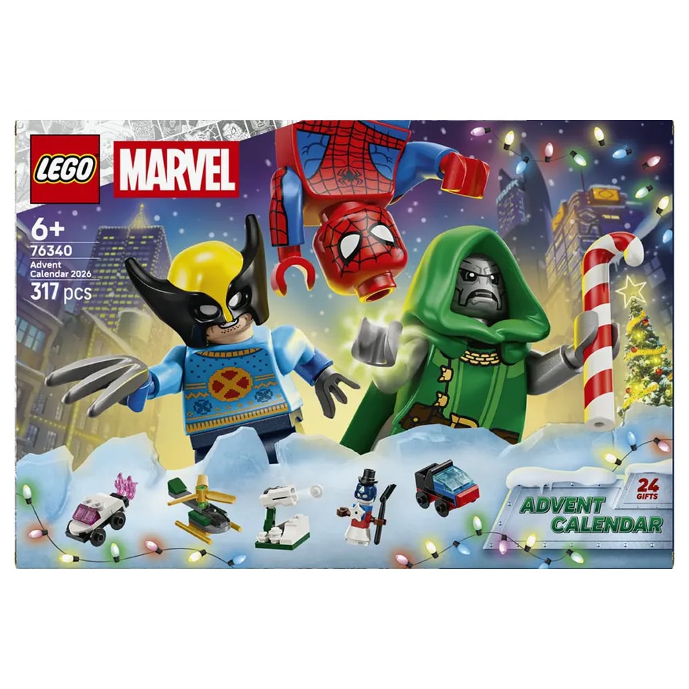 Lego Super Heroes-julekalender / Marvel-julekalender med byggesæt / Superheltekalender