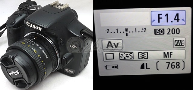 Nikon linse-EOS adapter fokus chip