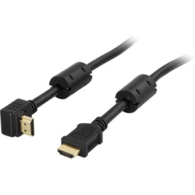 2m HDMI-kabel, v1.4+Ethernet Sort