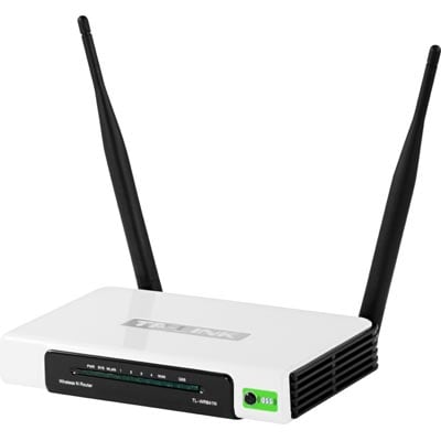 TP-LINK TL-WR841N 300Mbps trådløs router med 4port switch