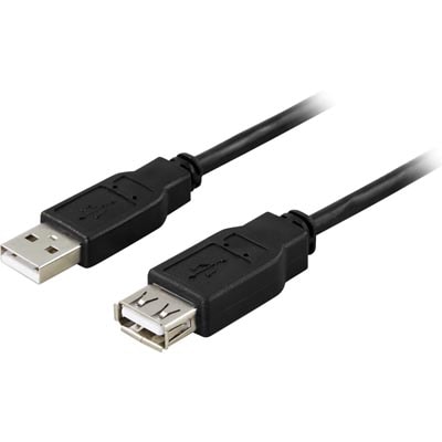 USB-kabel 2.0 A male til A female