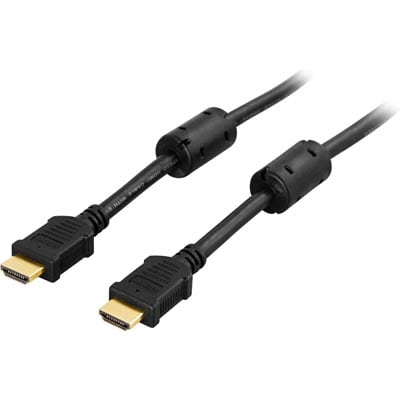 0,5m HDMI-kabel, High Speed with Ethernet, 19pin han-han