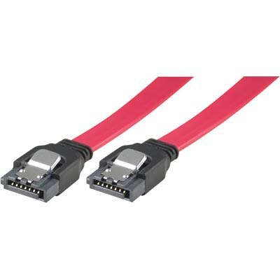 SATA/SAS-kabel, lås-clips, lige-lige, 0,5m