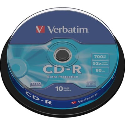Verbatim CD-R skiver 52x 700 MB 10st