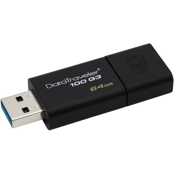 Kingston 64GB USB-hukommelse 3.0 DT100