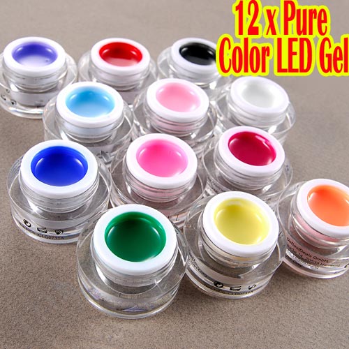 LED Gel Pure Colours - 12-St