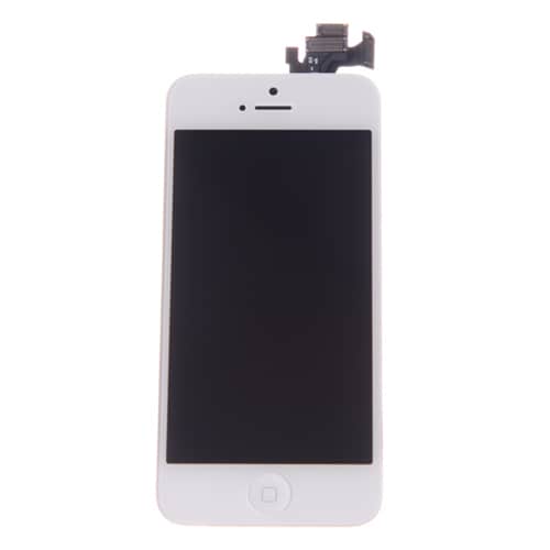 LCD + Touch display til iPhone 5 - Hvid