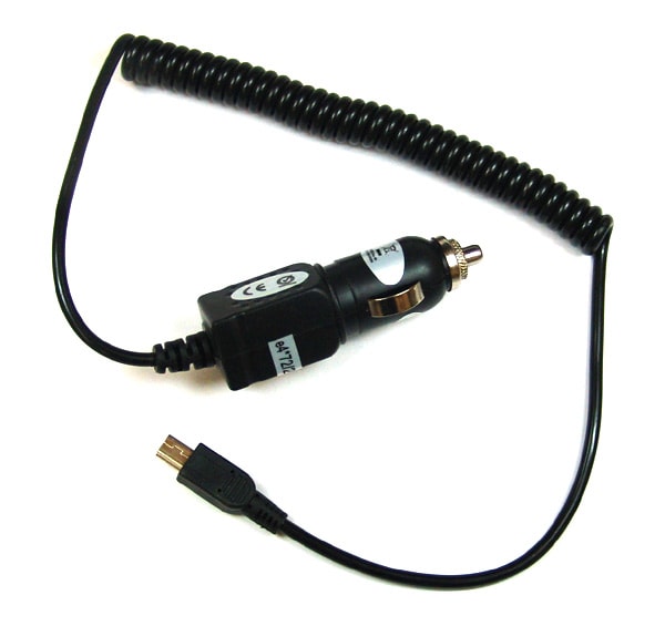 Biloplader Micro-USB med spiralsladd
