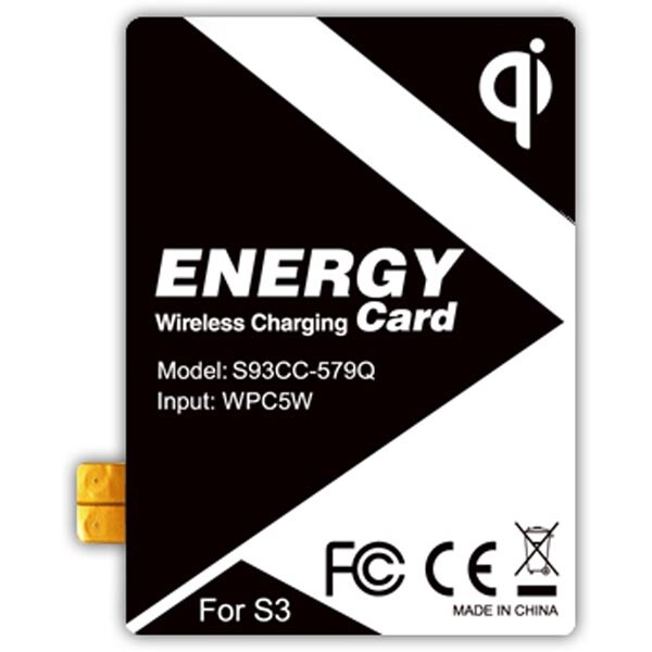 Qi Energy Card til Samsung Galaxy S3