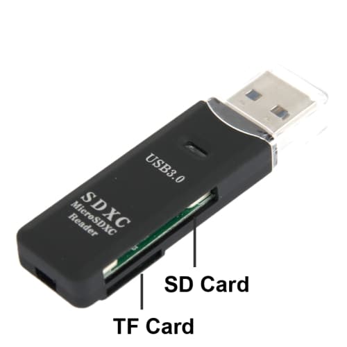 USB 3.0 kortlæser for Micro-SD og SD(HC)