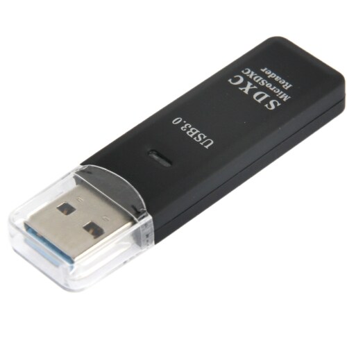 USB 3.0 kortlæser for Micro-SD og SD(HC)