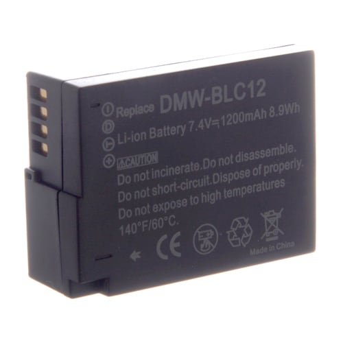Batteri Panasonic DMW-BLC12 til FZ200 mm