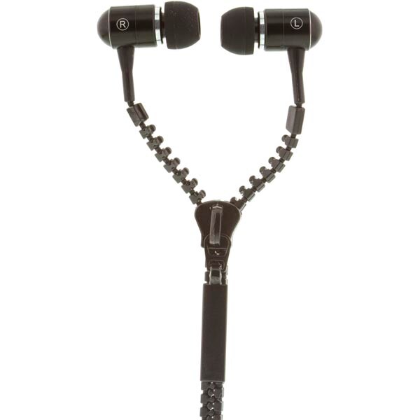 Streetz Zipper In-Ear Headset - Sort
