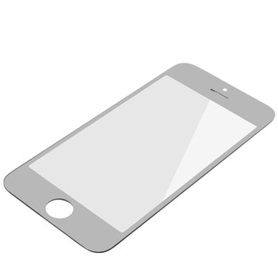 Display Glas til iPhone 5 - Sølvspejl