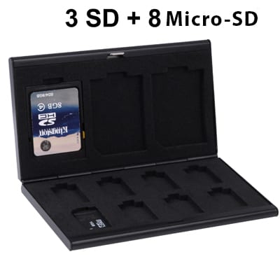 forvaringsbox for 11st SD + MicroSD hukommelseskort