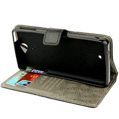 Flipfodral med Holder & kreditkortskontakt til Sony Xperia V