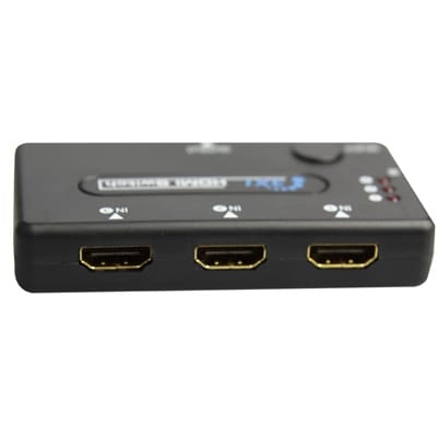 HDMI Switch med fjernbetjening - 3  indgange
