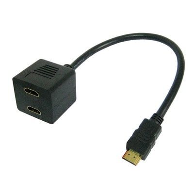 HDMI Splitter 1xHDMI male til 2xHDMI female