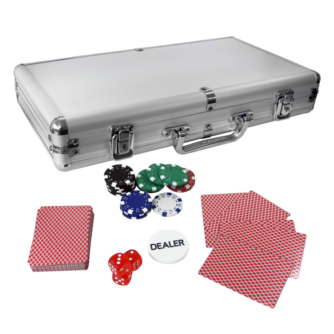Pokerset 300 Chip med taske i Aluminium