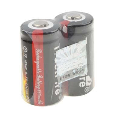 Batteri 16340 880mAh 3.7V - 2-St