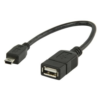 USB 2.0 A female - Mini 5-pin Mand
